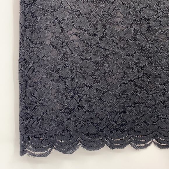 Diane Von Furstenberg Women's Black Lace Overlay Mini Skirt Size 4 - Picture 5 of 14